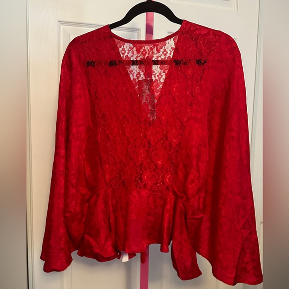 Band of the Free Women's Nahara Long Sleeve Self Tie Top - Picture 5 of 8